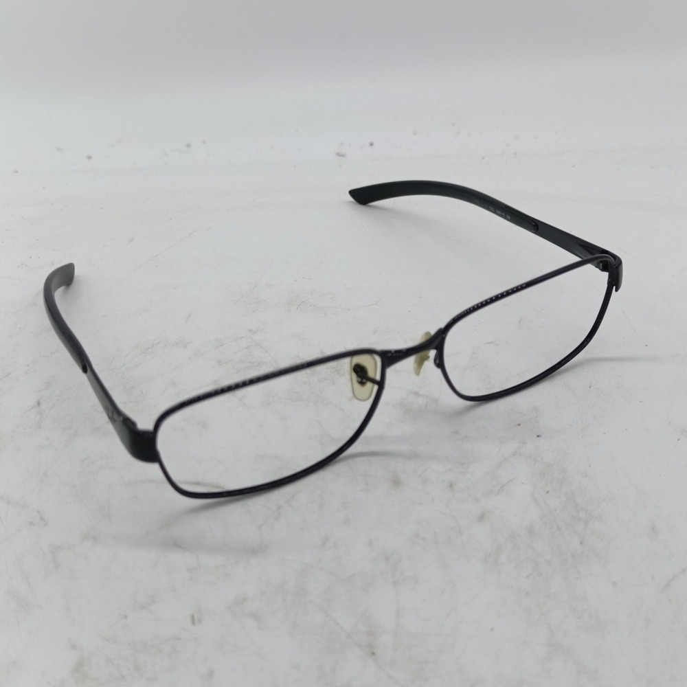 Ray-Ban RB3413 002 Black Metal Wrap Rectangle Eyeglasses Frames Only 59-18 41